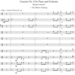Piano Concerto No. 5  Orchestra Score and Parts (Second Edition)